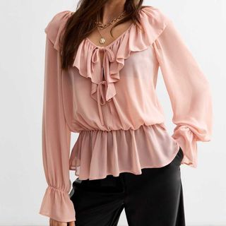 New Look ruffled blouse