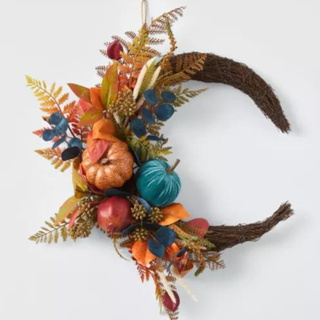 John Lewis Pumpkin Crescent Moon Wreath