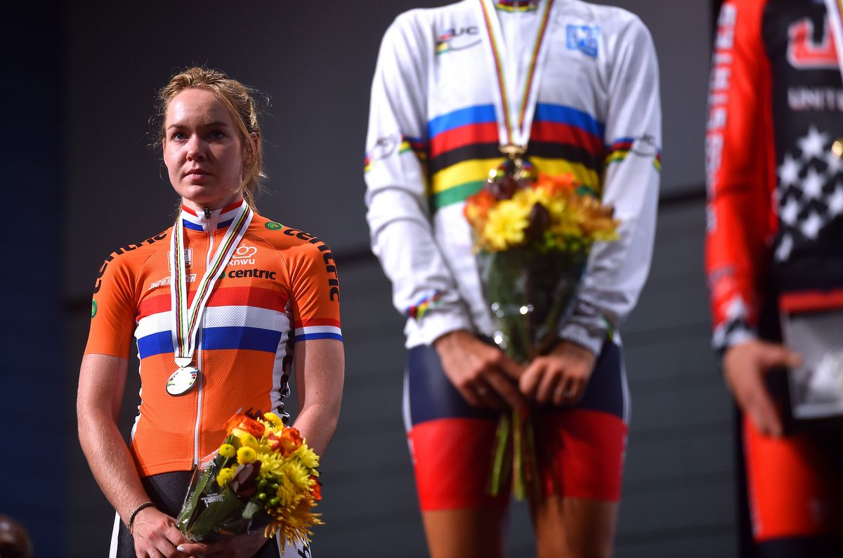Anna van der Breggen (Netherlands) contemplating what could have been
