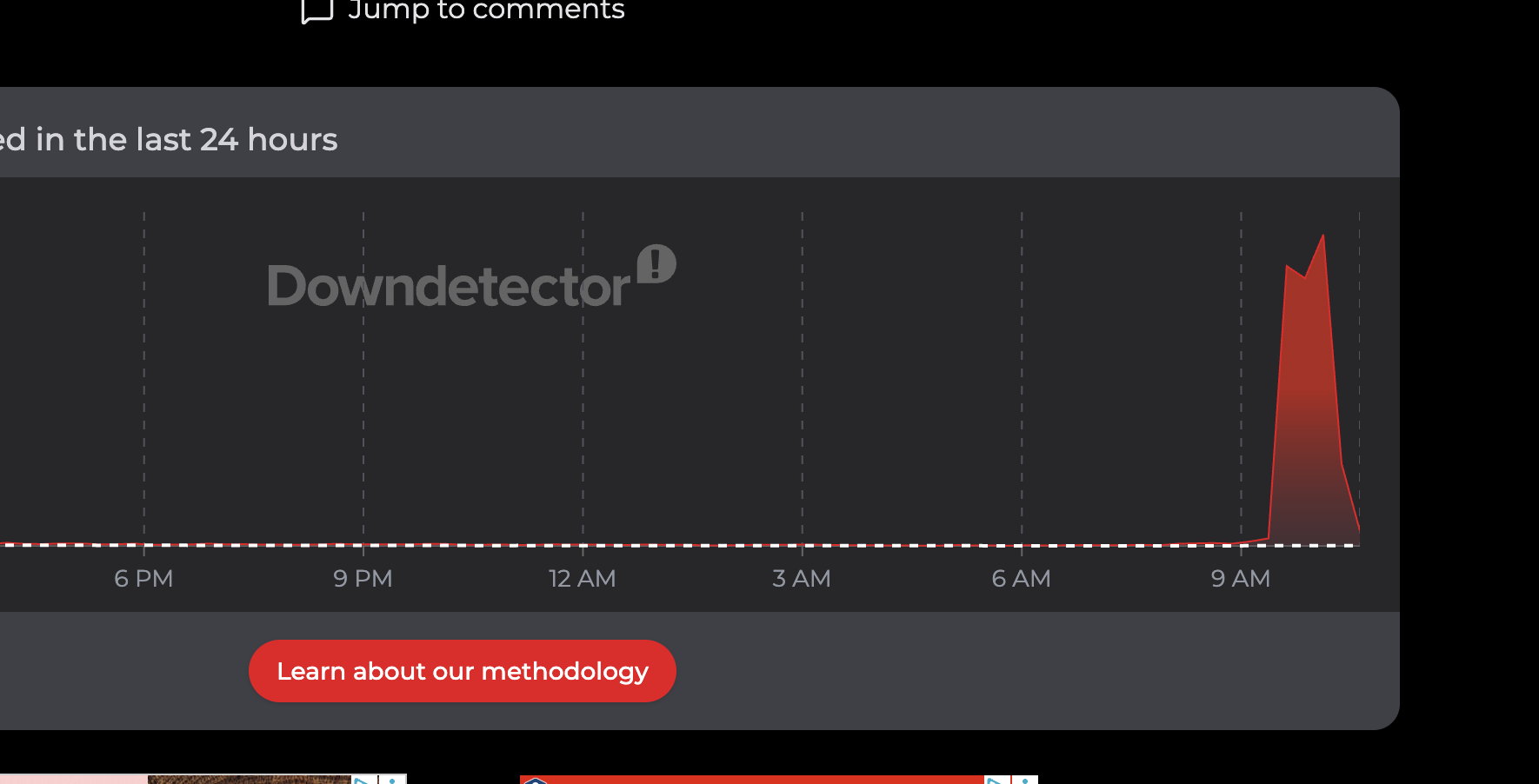 Downdetector reports