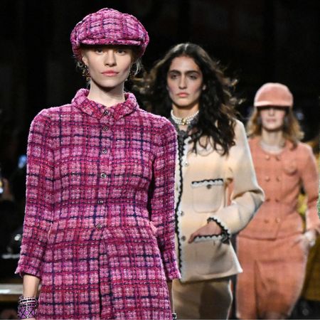 Models walk the runway during the CHANEL Metiers D'Art Show GettyImages-1838835903
