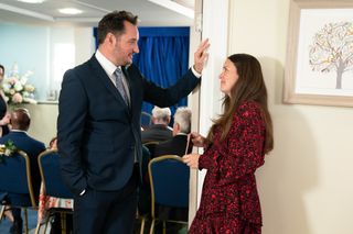 Martin Fowler and Stacey Slater prepare for the wedding