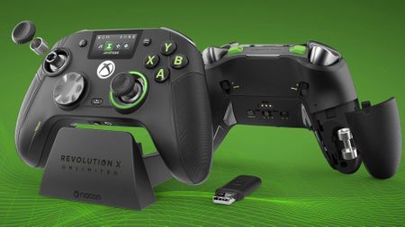 The Nacon REVOLUTION X Unlimited Xbox controller.