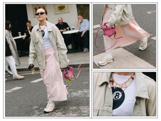 Londoner Streetstyle-Kleidung September 2024