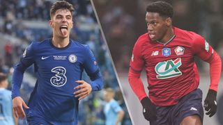 Kai Havertz of Chelsea and Jonathan David of Lille could both feature in the Chelsea vs Lille live stream