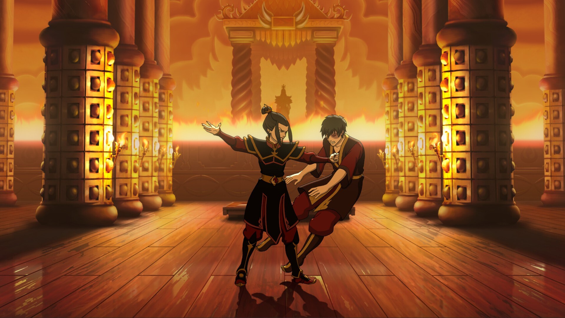 A screenshot of the upcoming PS5 game, Avatar Legends: The Fighting Game