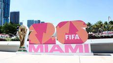 FIFA 2026 Logo Cut Out in Miami, Florida