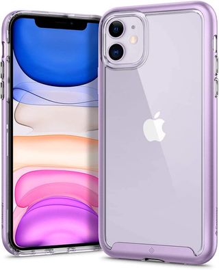 The Caseology iPhone 11 case in lavender.