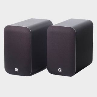 q acoustics m20 hd speaker system with grey backdrop