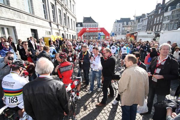 The start in Maastricht of the Amstel Gold Race.