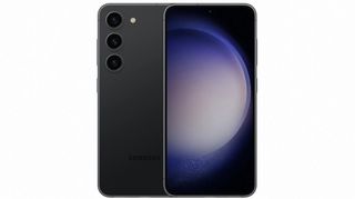 The Samsung Galaxy S23 in black