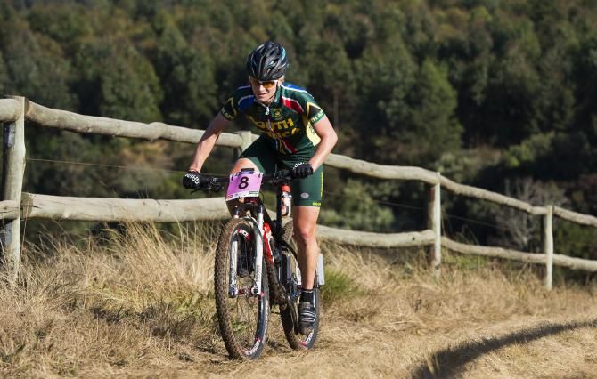 Robyn de Groot was South Africa's best placed lady in the women's race of the UCI MTB Marathon World Championships on Sunday as she clinched a hard-fought sixth.