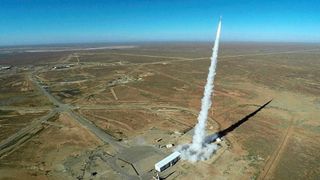 An effort to create a manual on law governing space war is named for the Woomera Test Range in South Australia, shown here.