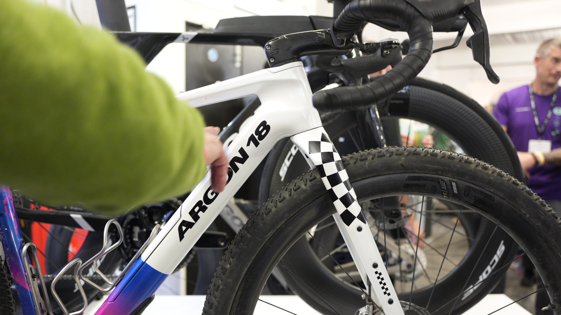 close up details of expensive bikes