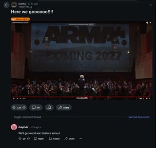 We'll get world war 3 before Arma 4