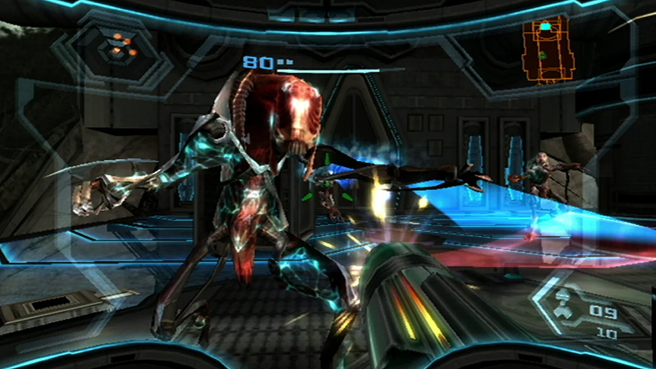 Screenshot from the video game Metroid Prime 3: Corruption.