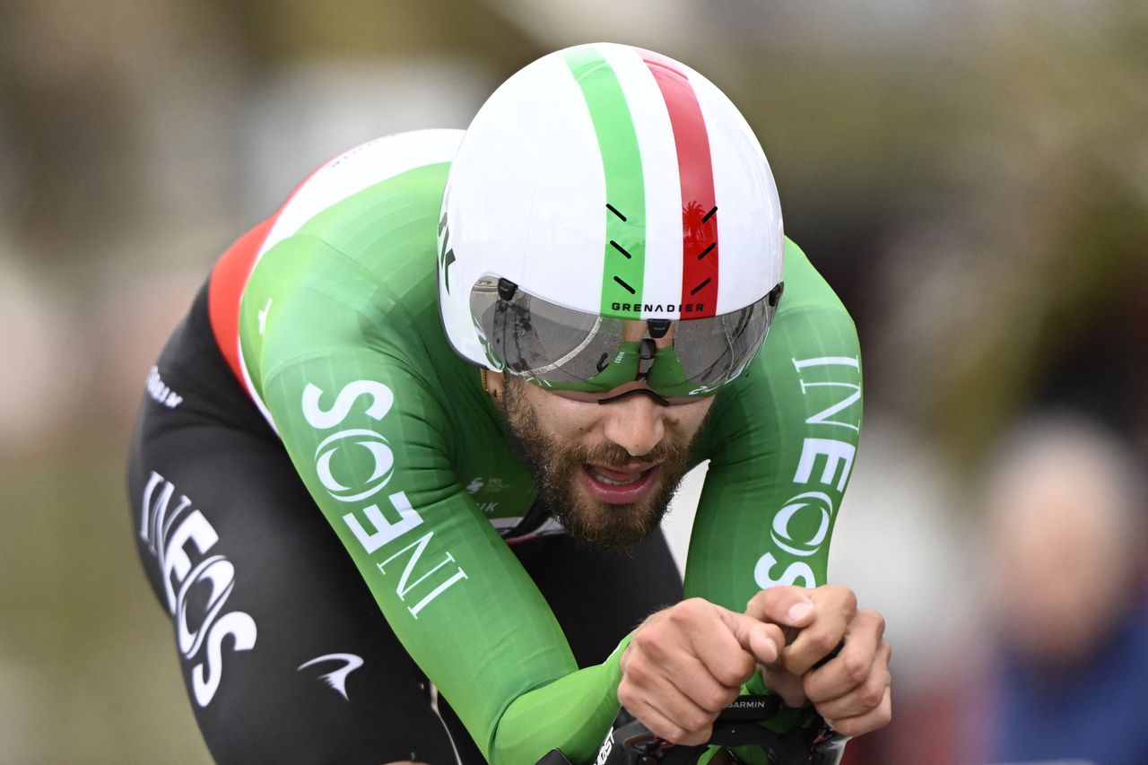 Emotion helped me push harder' says Filippo Ganna, after blistering  Tirreno-Adriatico stage one TT win | Cycling Weekly