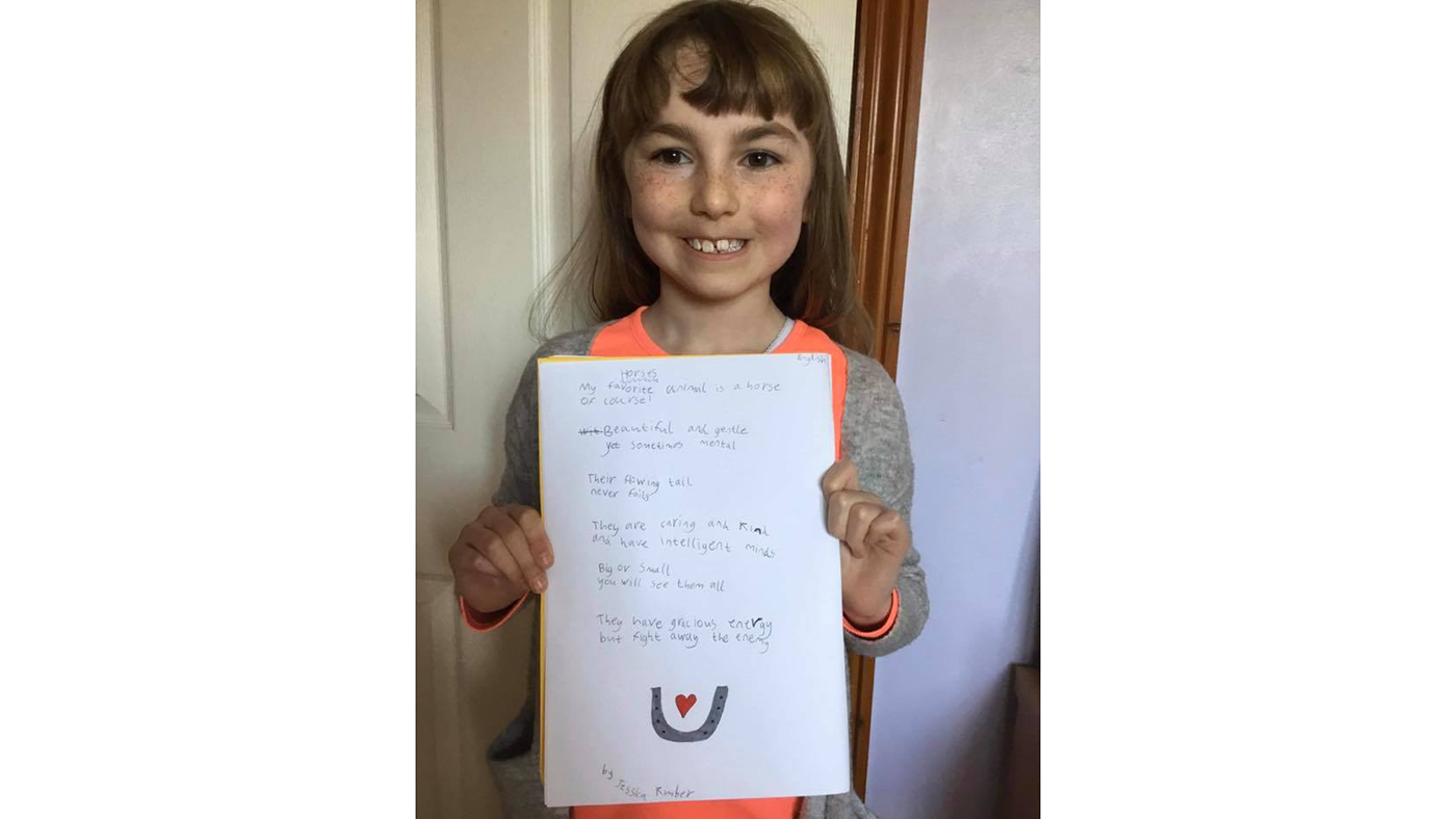 Pippa Funnell's poetry competition