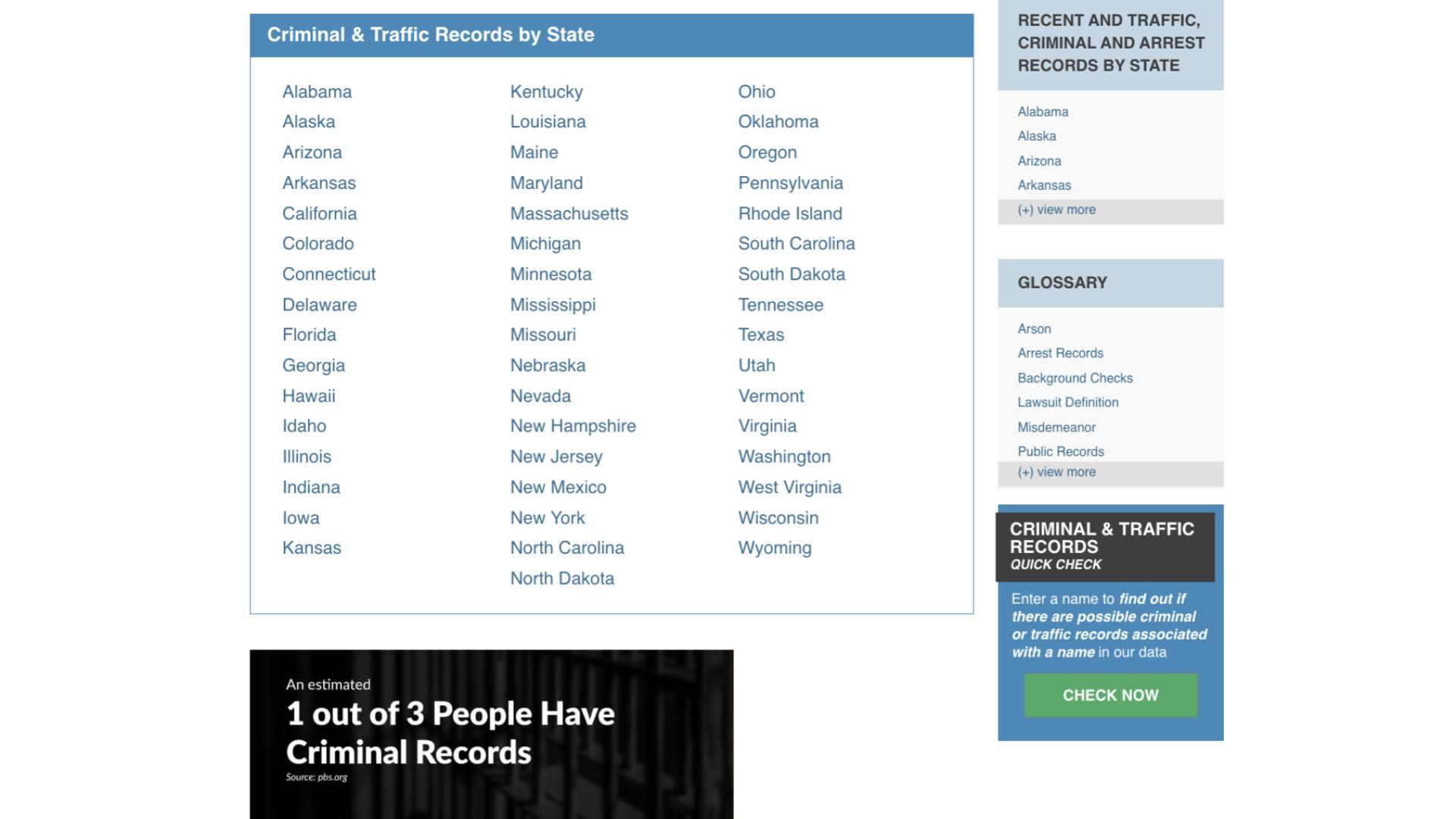 An image of the Instant Checkmate UI
