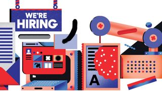 "We're hiring" illustration