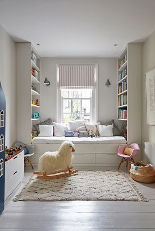 playroom with built in bed