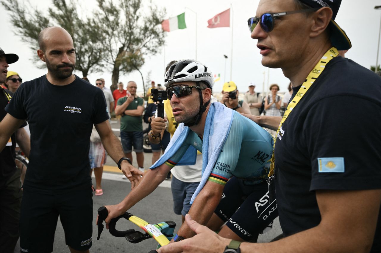 Mark Cavendish at Tour de France stage one