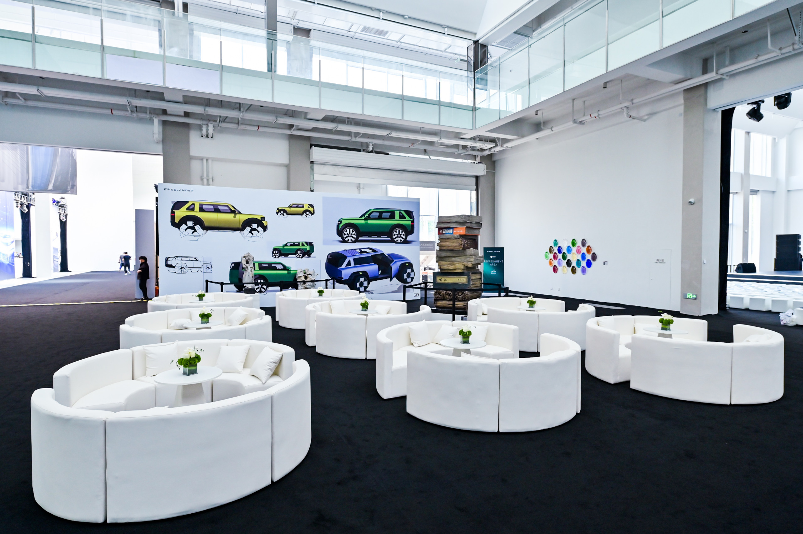 Sketches of the Freelander 8 at the brand launch in Wuhu