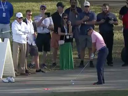 sergio garcia removes shoes