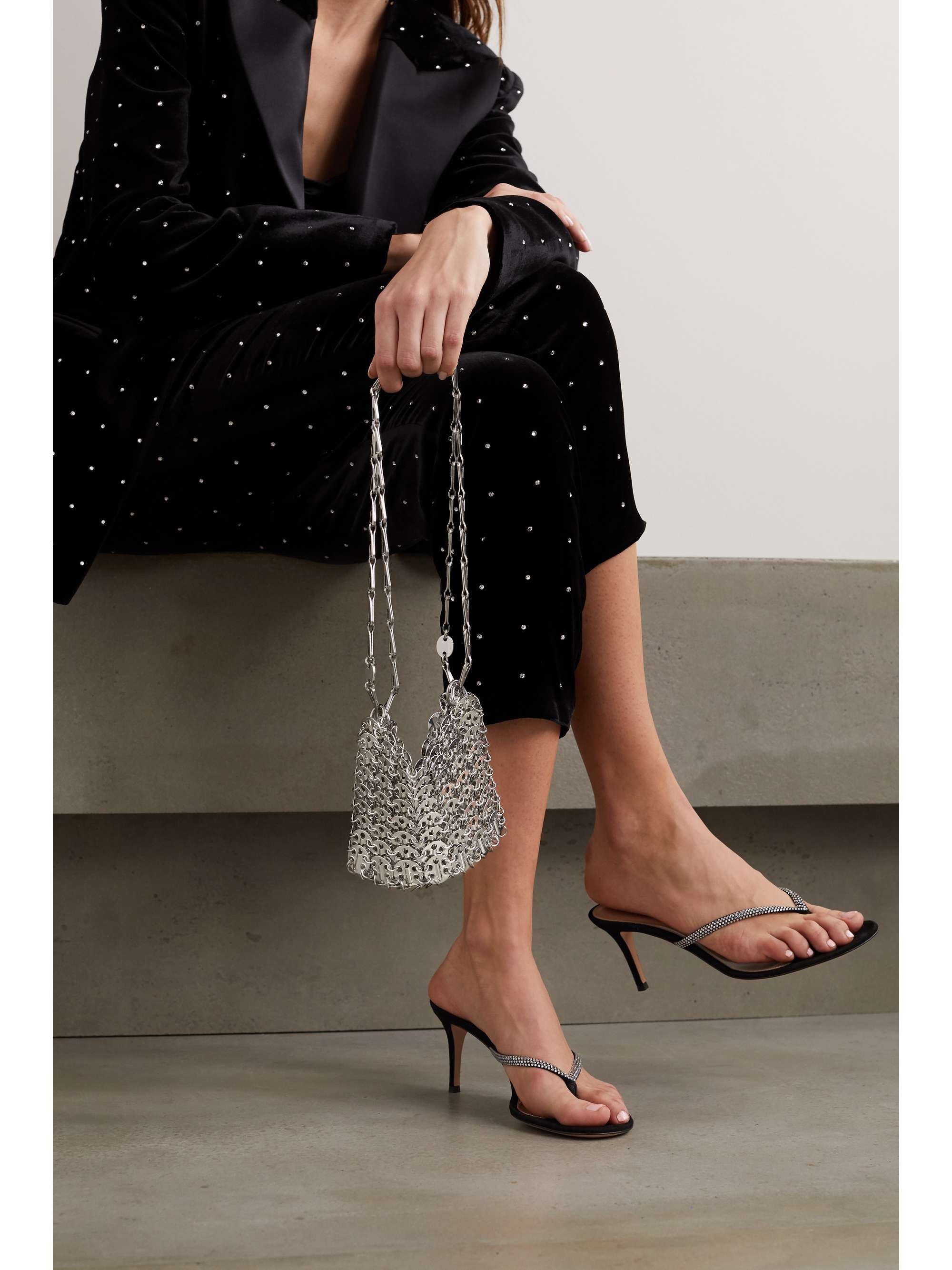 Nano 1969 Paillette-Embellished Chainmail Shoulder Bag