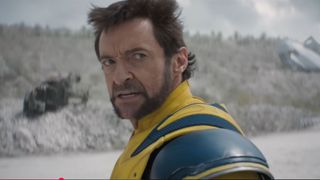 Hugh Jackman as Wolverine in Deadpool and Wolverine.