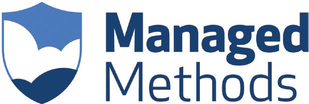 Managed Methods blue and white logo