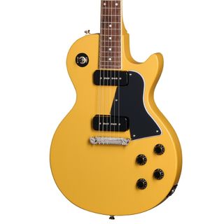 An Epiphone Les Paul Special TV Yellow electric guitar