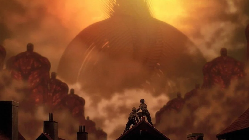 Eren&#039;s Founding Titan form in Attack on Titan.