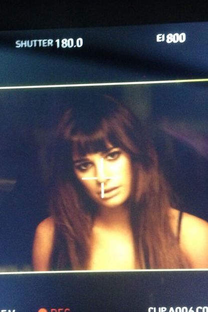 Lea Michele smoulders in her debut music video