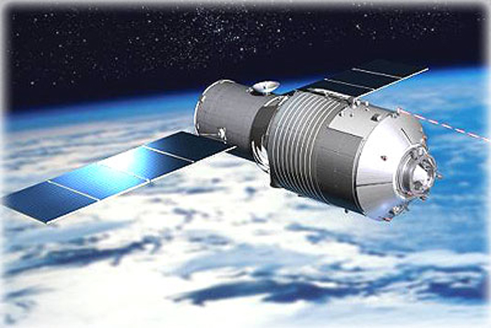 China&#039;s 8 Tiangong-1 space lab art