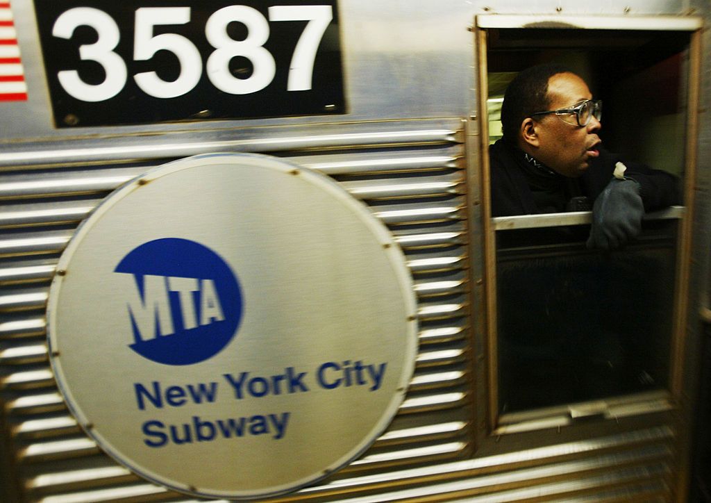 MTA New York City subway train.