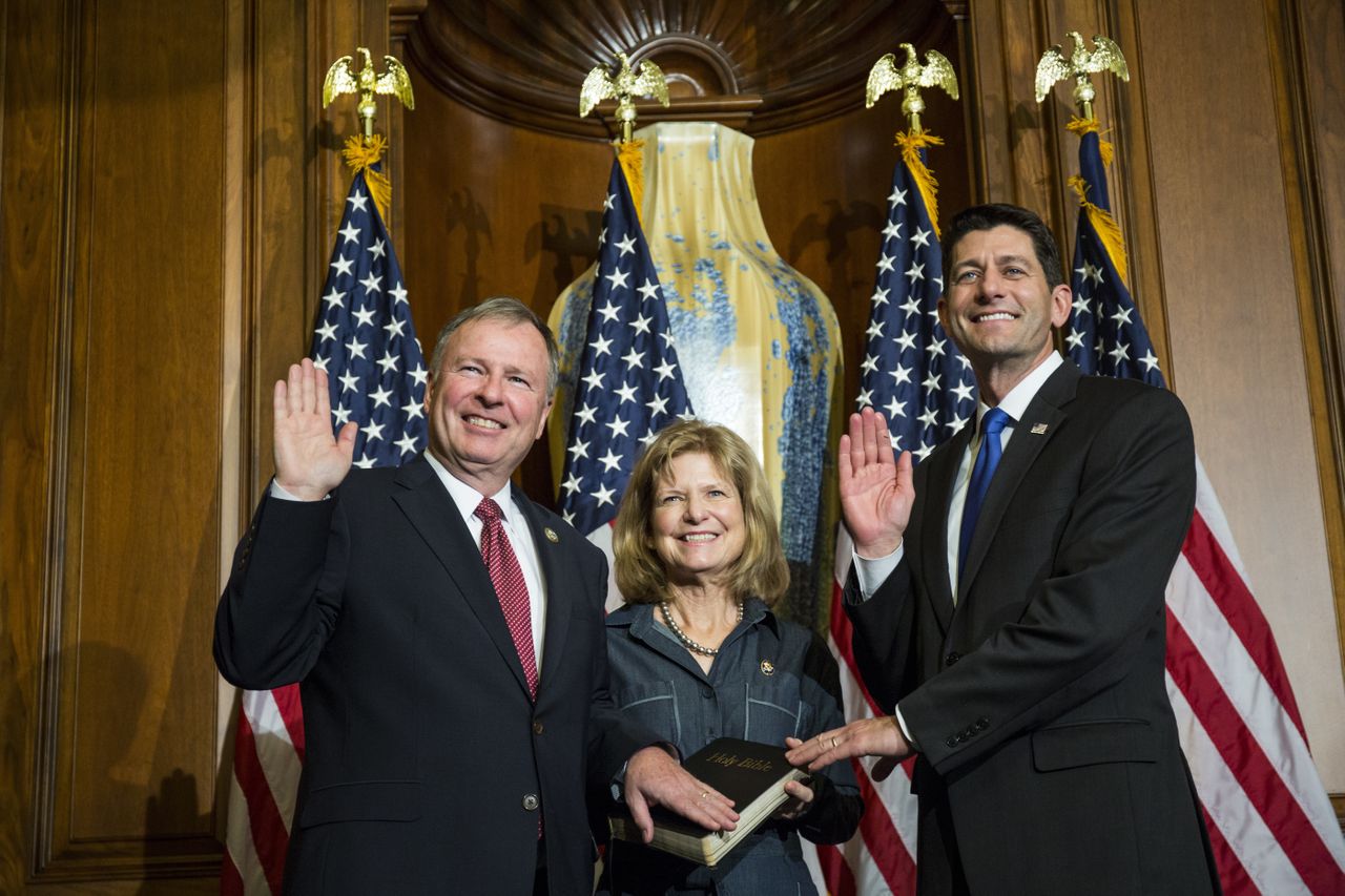 Doug Lamborn with his wife and Paul Ryan.