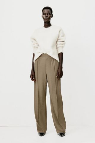 High-Waisted Tailored Trousers