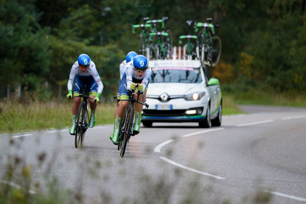 Tayler Wiles leads the Orica-AIS team