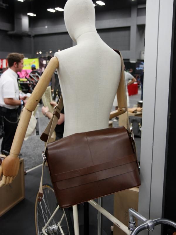 Brooks' leather shoulder bags are expensive but they should also last for years.