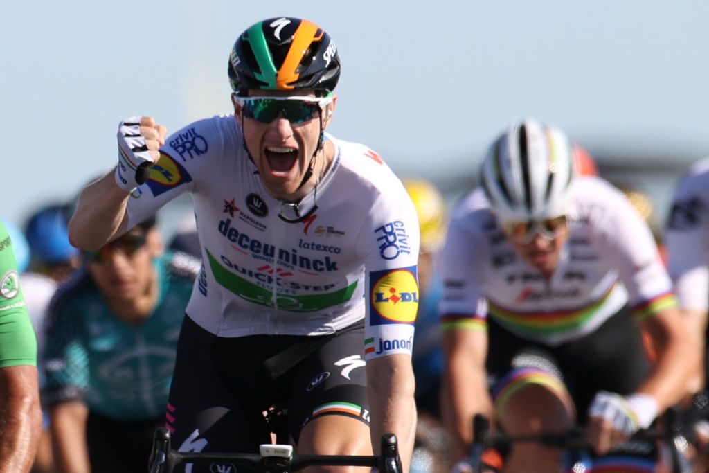 Sam Bennett (Deceuninck-Quickstep) wins stage 10 of the Tour de France
