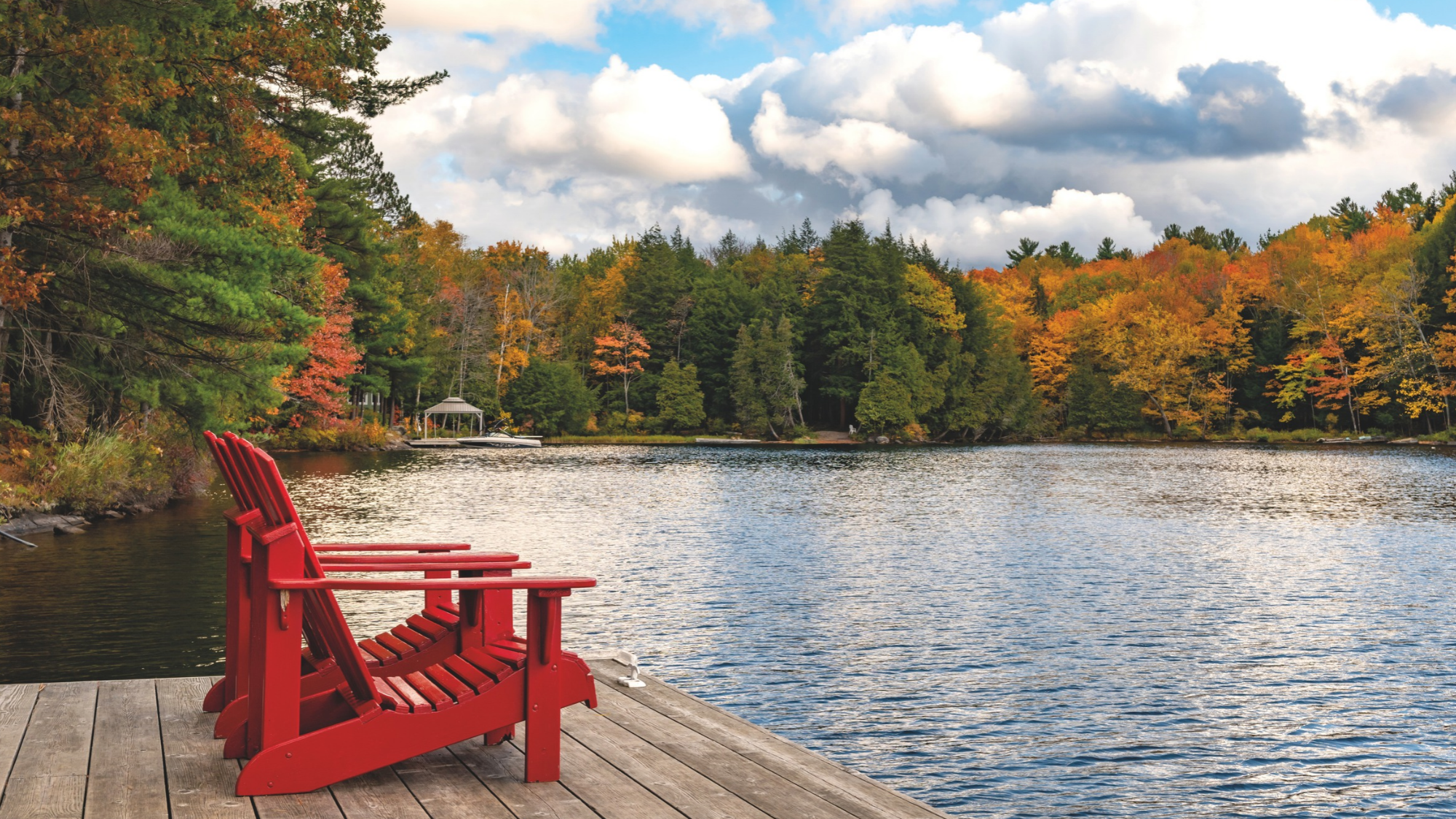 Taylor Island of Lake Muskoka in Autumn, Gravenhurst, Ontario, Canada