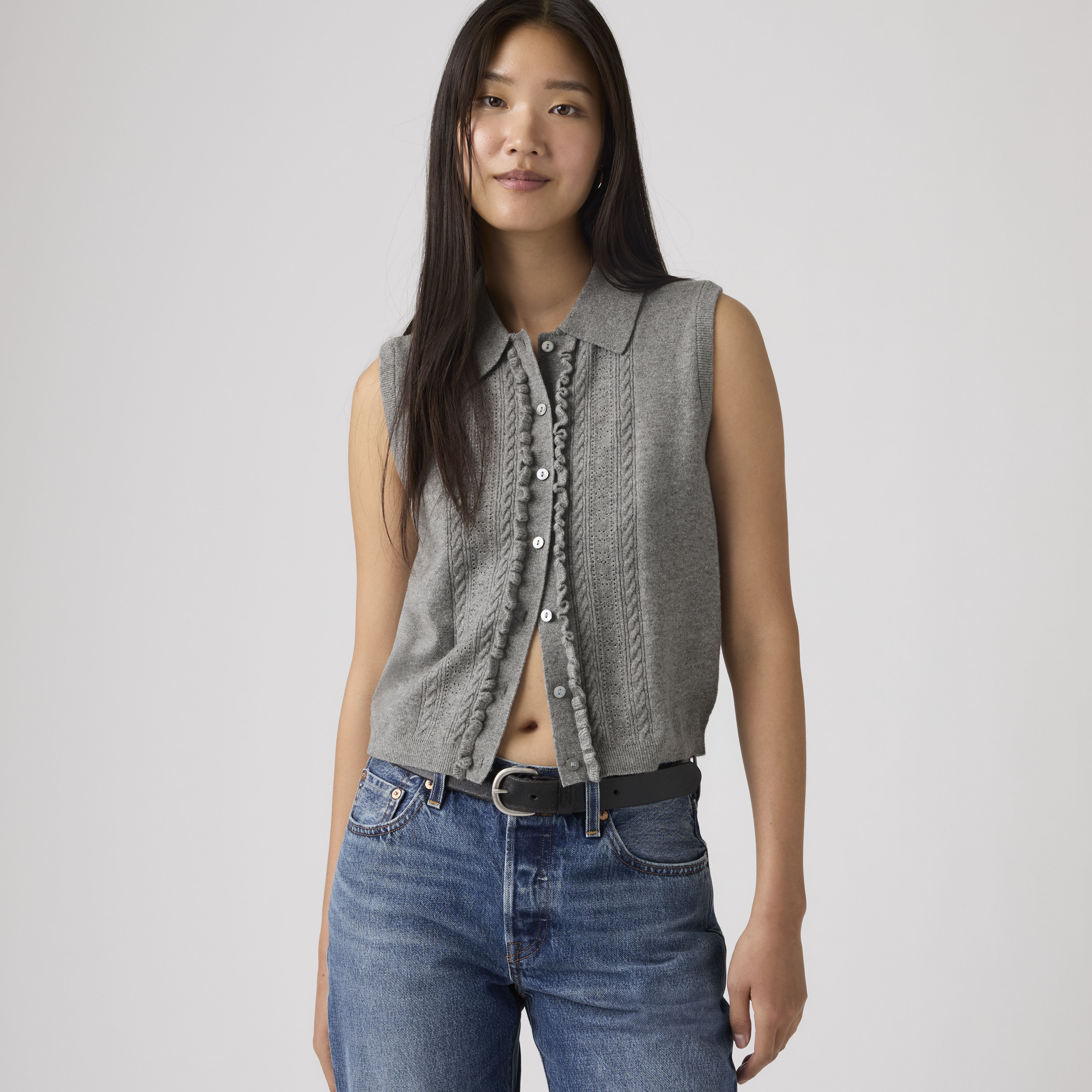 Supersoft Mini Ruffle Vest Top