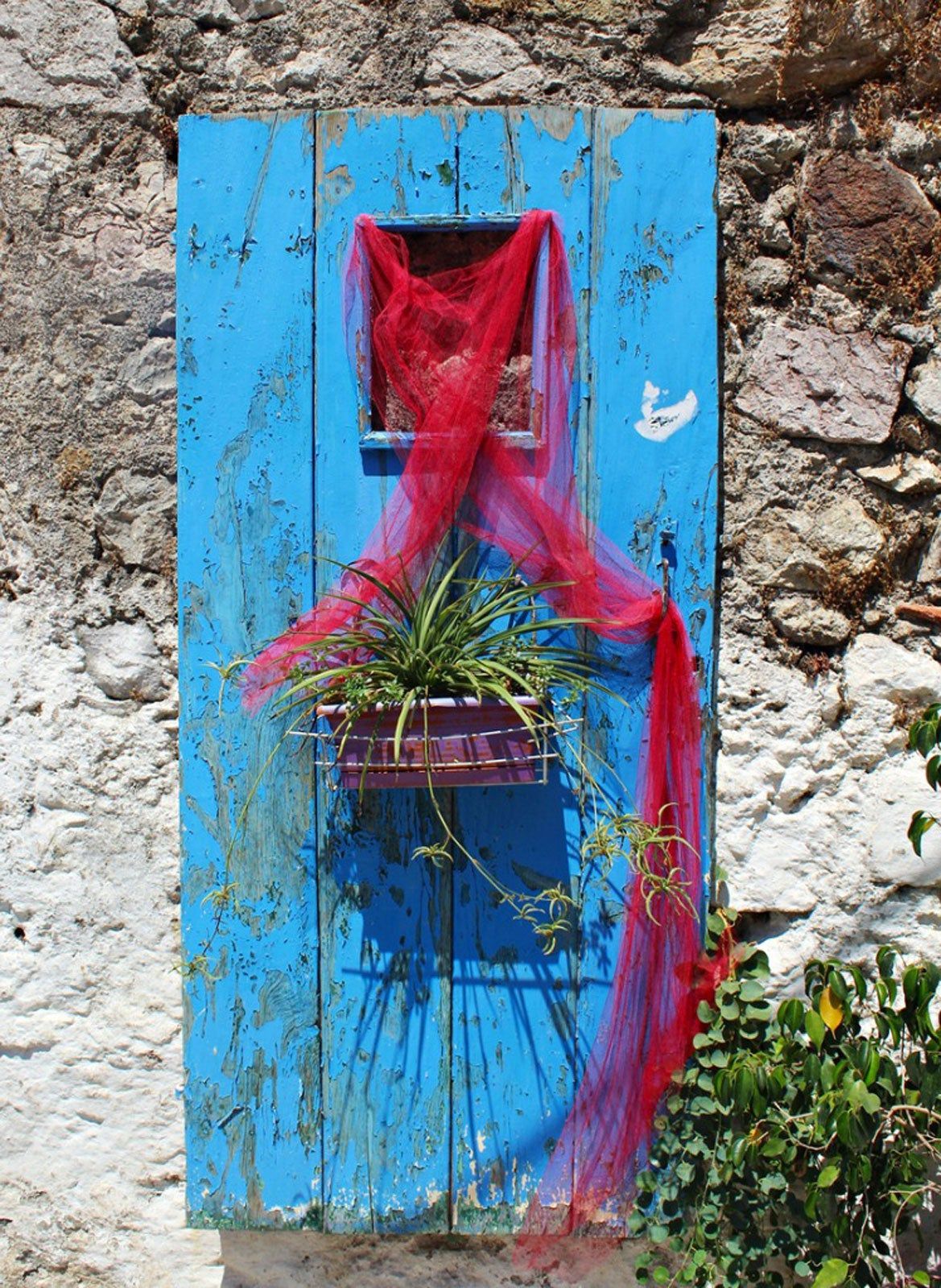 DIY Old Door Used As A Planter