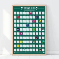 8. 100 Things to Do Scratch-Off Poster: