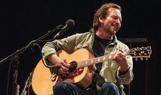 Eddie Vedder performs at the Innings Festival at Tempe Beach Park on March 03, 2019 in Tempe, Arizona