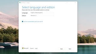 Skärmbild över installationen av Windows 11