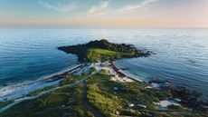 The 2nd hole at Lofoten Links in Norway