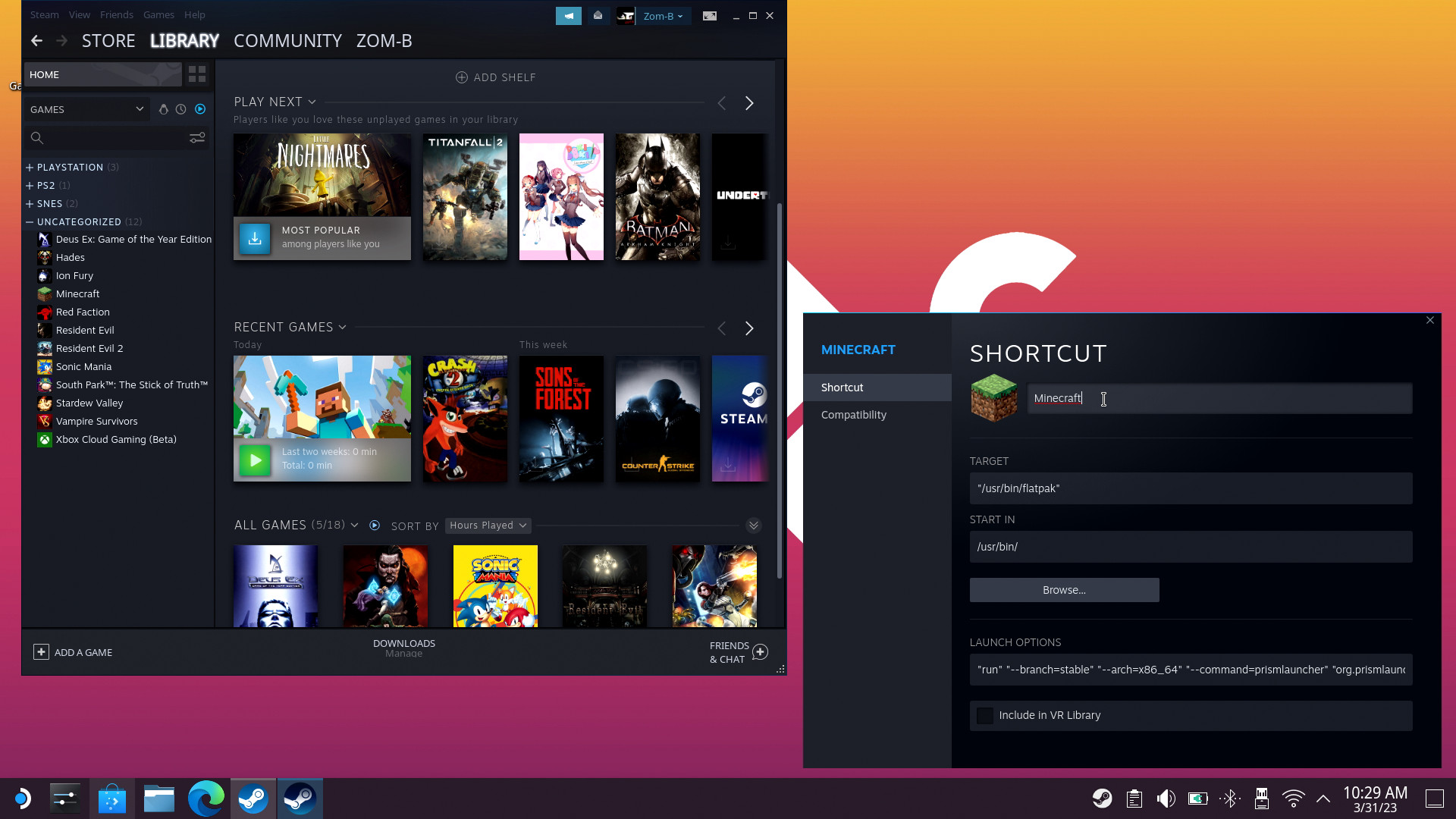 Steam options launcher фото 36