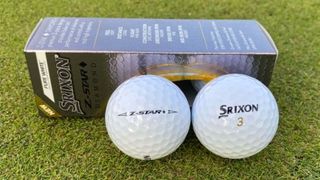 Srixon Z-Star Diamond Golf Ball 2023 out of its packaging
